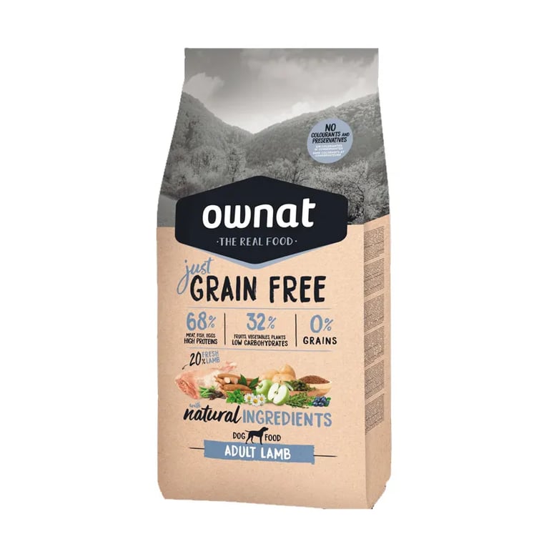 Just Grain Free Pienso Perro Adulto Cordero