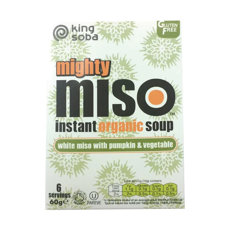 SOPA DE MISO CON CALABAZA Y VERDURAS SIN GLUTEN BIO