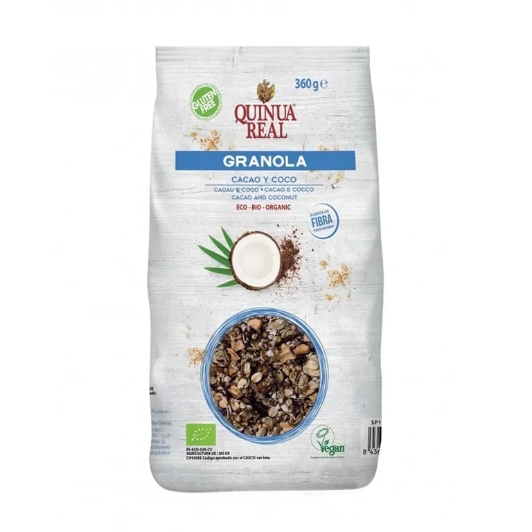 Müsli Kakao und Bio-Kokosnuss