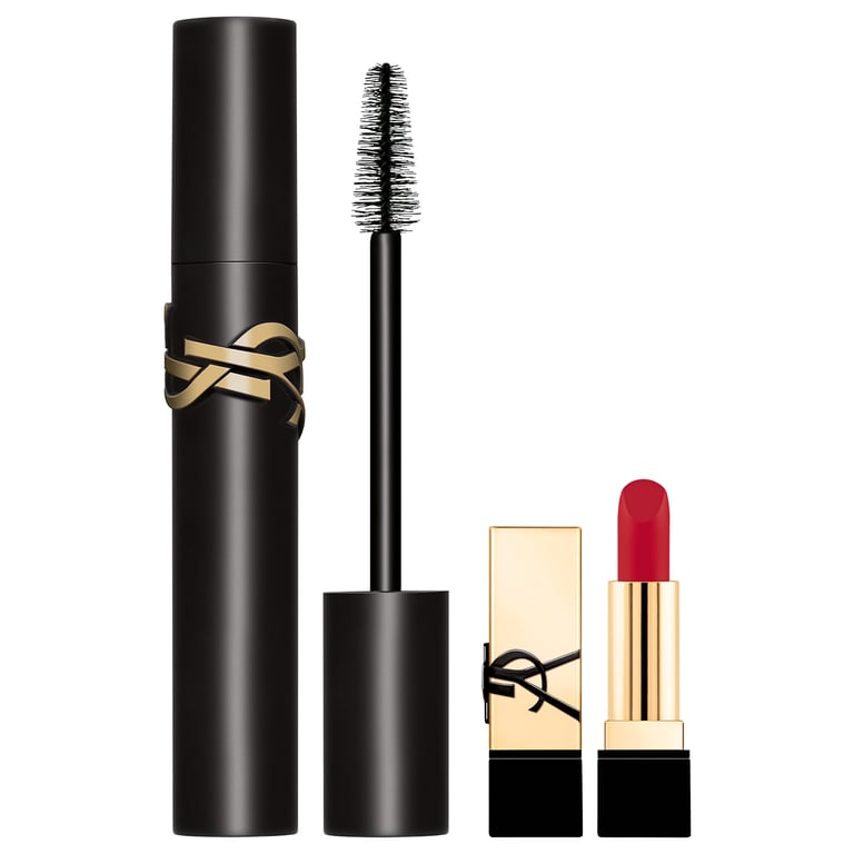 Set Máscara Lash Clash Noir + Barra De Labios de Yves Saint Laurent