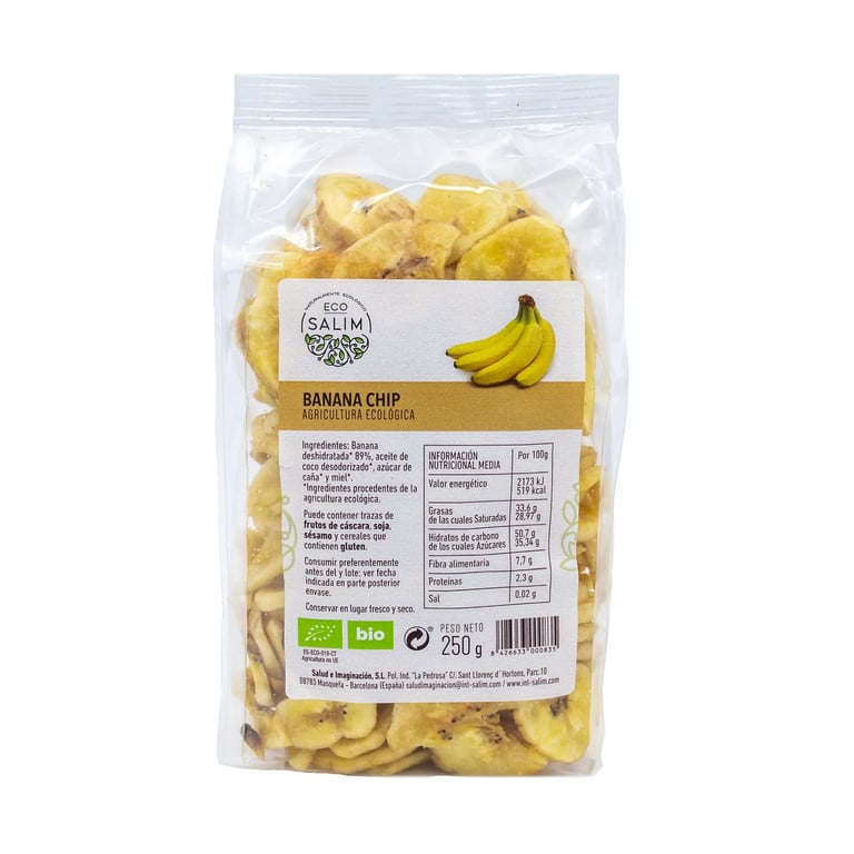 BANANA CHIPS DESHIDRATADOS BIO