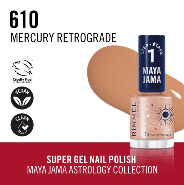 Smalto Super Gel Maya Jama #610 Mercury Retrograde di Rimmel London