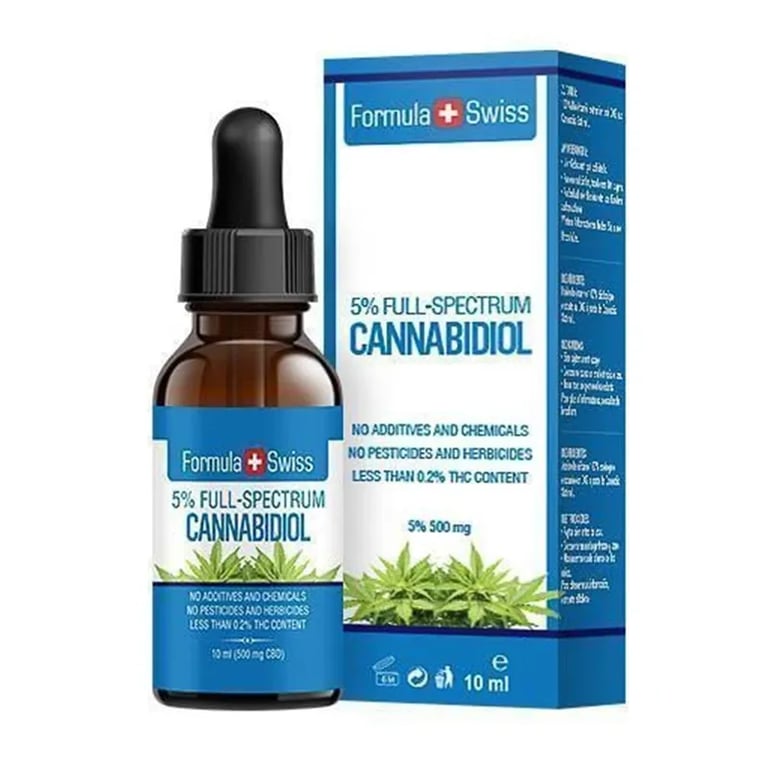 Cannabidiol Drops 5% CBD Hemp Seed Oil 500 mg