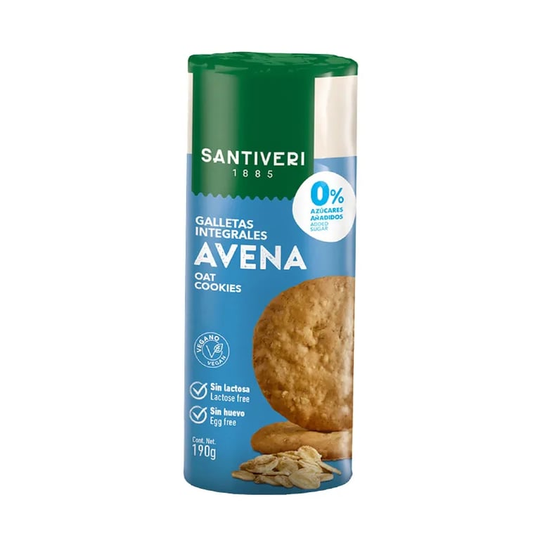 Galletas Integrales Avena 0% Azúcares Añadidos