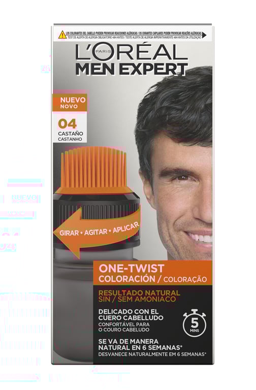 Men Expert One Twist Coloration 04 Châtain de L'Oreal Paris