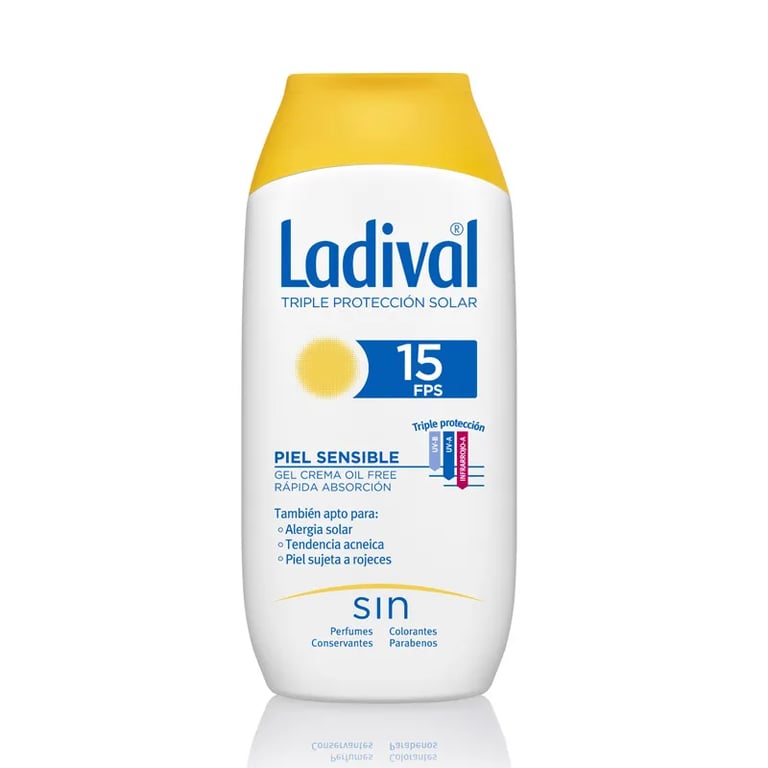 GEL-CREMA PROTECTOR PIEL SENSIBLE RÁPIDA ABSORCIÓN SPF15