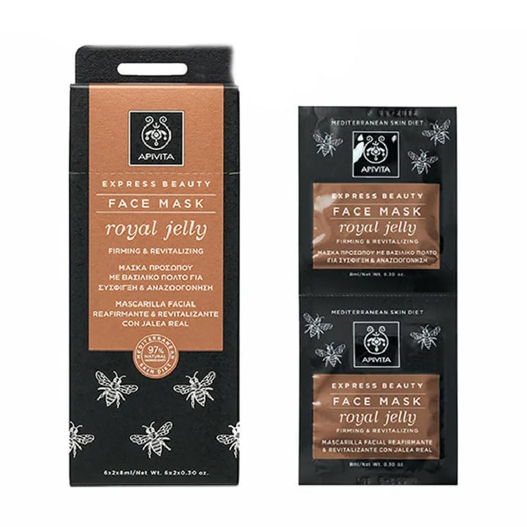 Express Beauty Masque Visage Raffermissant À La Gelée Royale