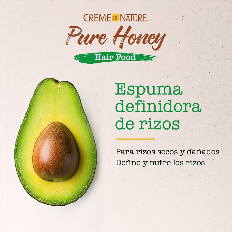 Pure Honey Hair Food Aguacate Styling Mousse - imagen 6 de 8