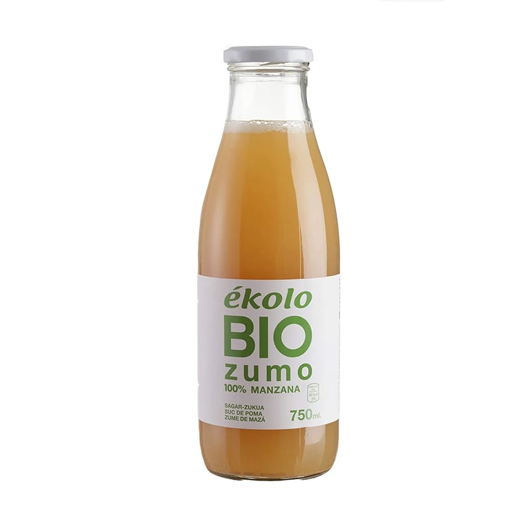 Apfelsaft 100% ausgedrückt. Bio.