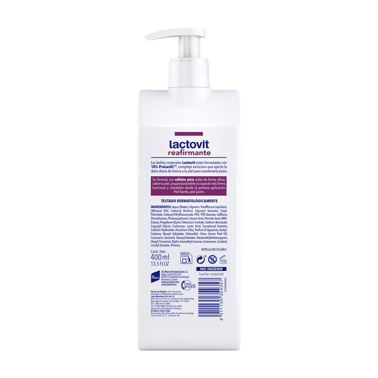Lactovit Original Reafirmante Lait Corps 400 ml de Lactovit