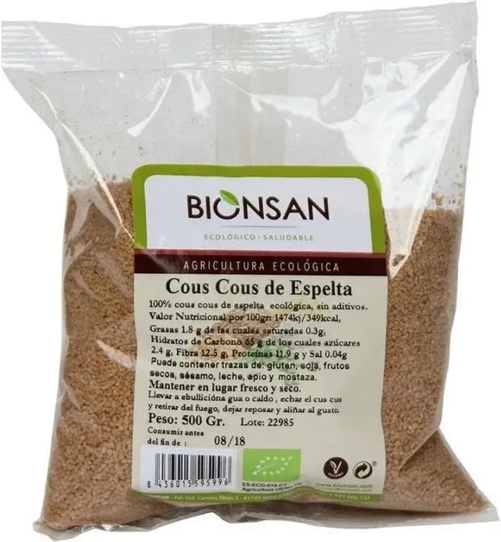 Cous Cous Di Farro Bio Vegan