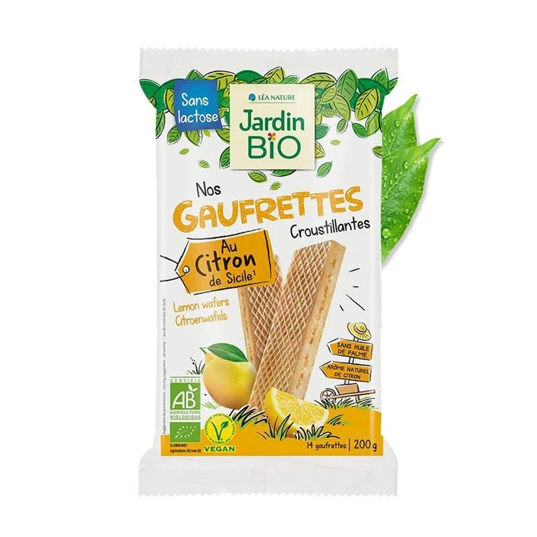 Gaufrettes Croustillantes Au Citron Bio