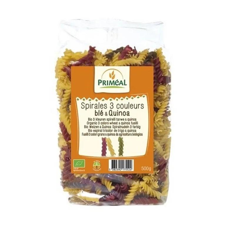 Espirales Tricolor De Trigo y Quinoa Bio