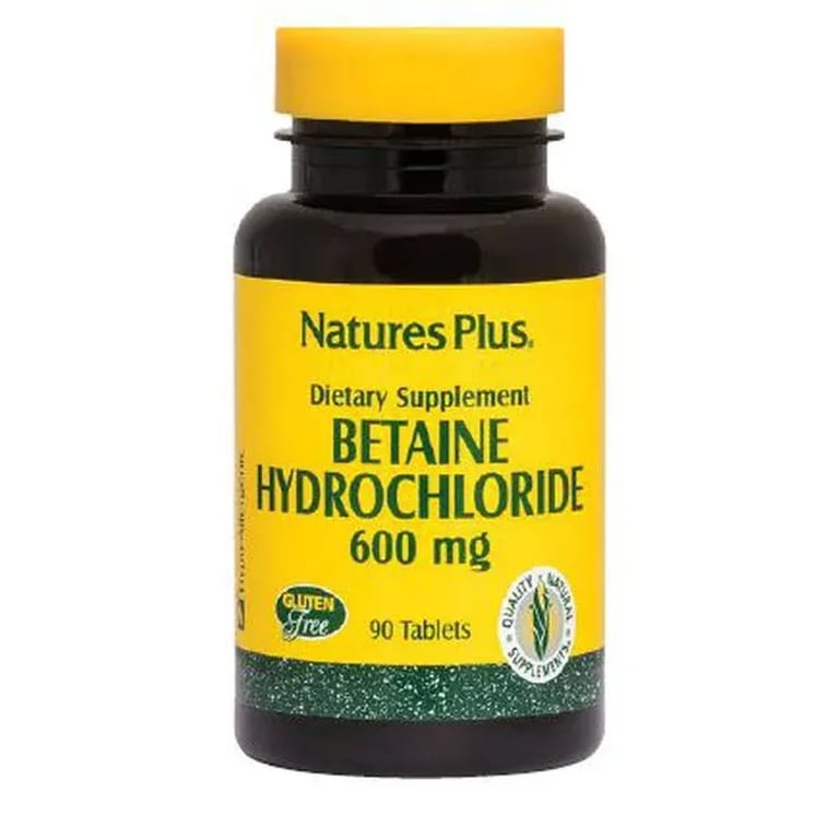 Betaina Hydrochloride 600Mg