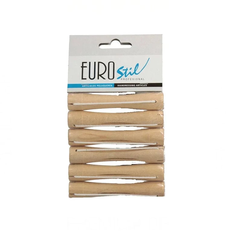 Bigudis Madera Mediano #Nº10