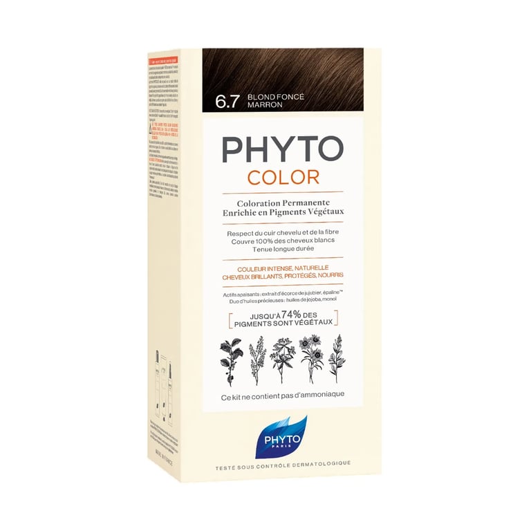 PHYTOCOLOR PERMANENTE KLEURING Nº 6.7 DONKER BLAOND BRUIN