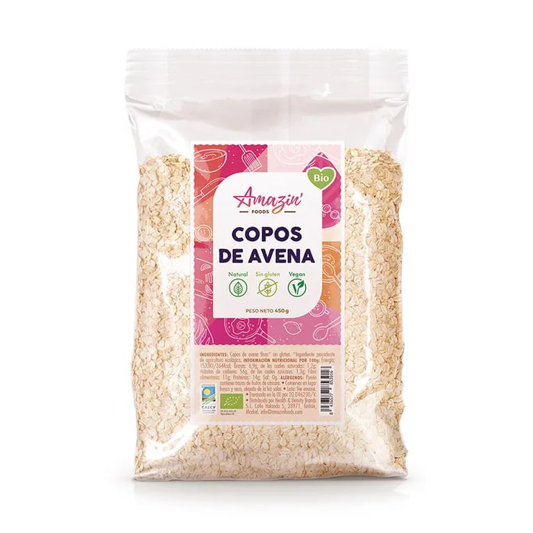 Flocos de Aveia Integrais Sem Glúten Bio