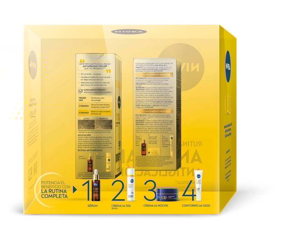 Pack Q10 Antiarrugas Sérum 30 ml + Fluido SPF50 40 ml de Nivea