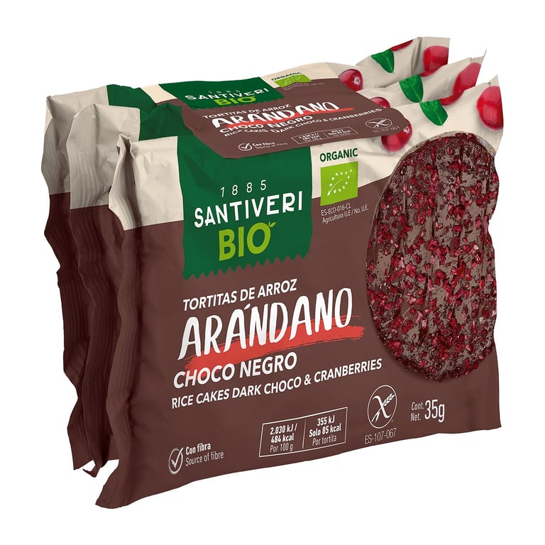 Galettes Riz Chocolat Myrtilles Bio