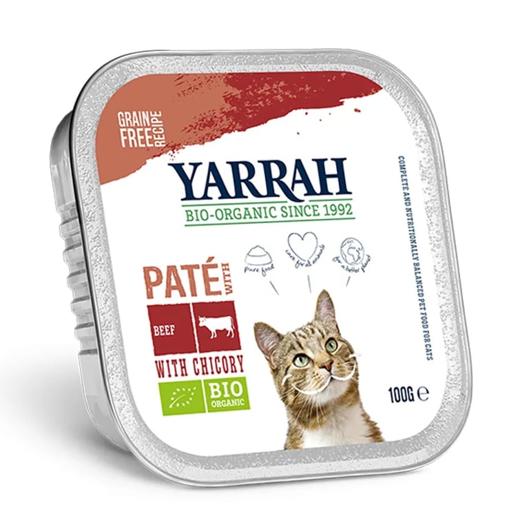Paté Con Ternera y Achicoria Para Gatos Bio