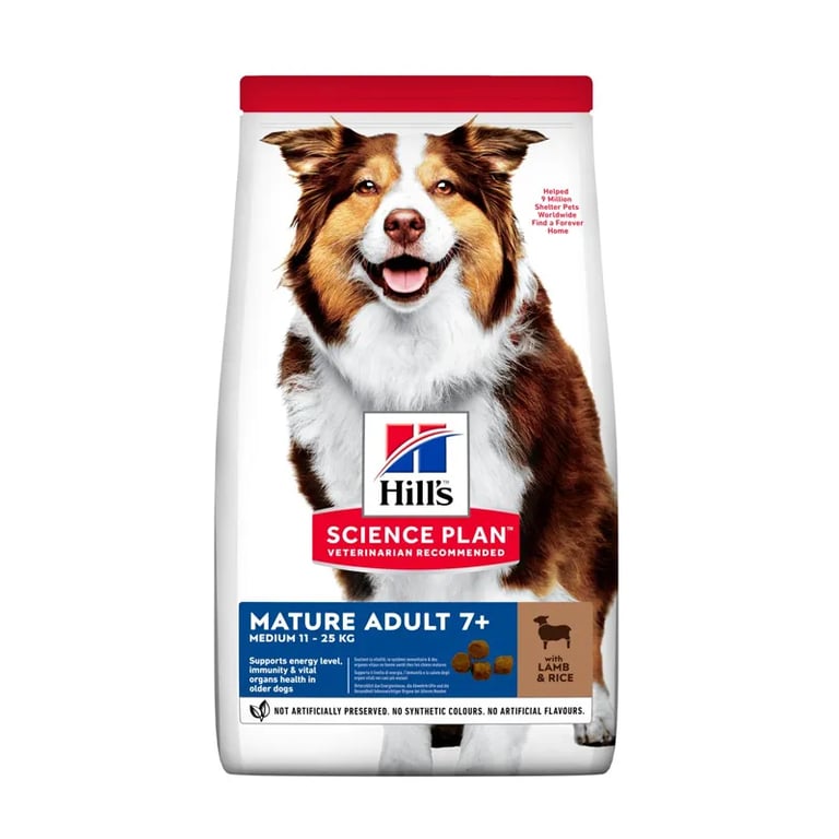 Erwachsener Hund 7+ Reife Medium Lamm & Reis