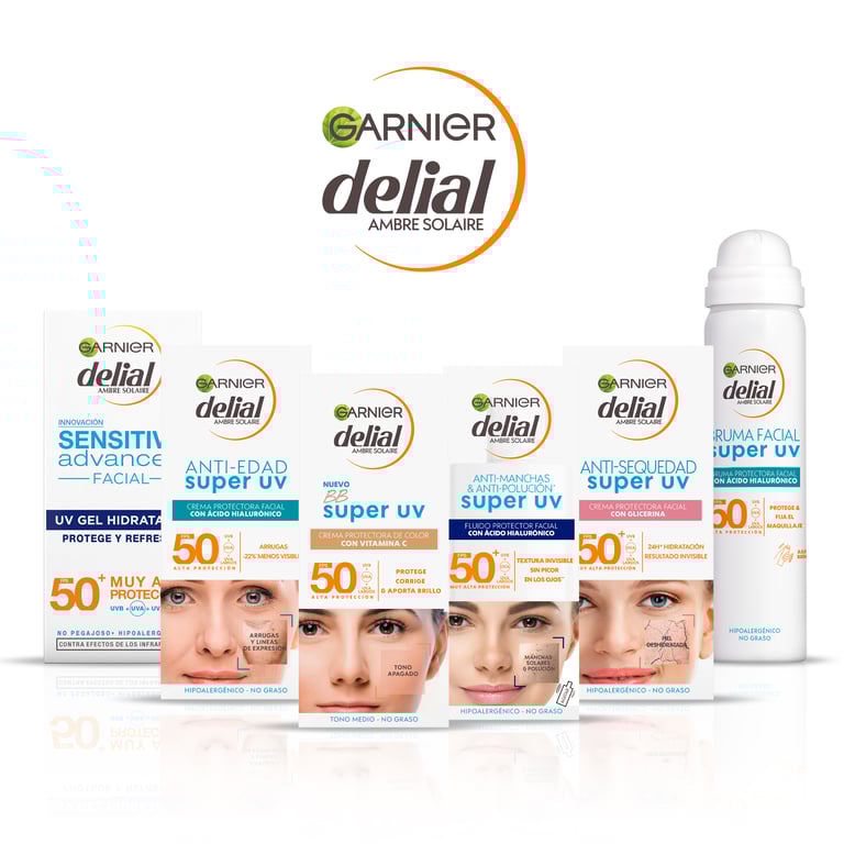 Delial Super UV  BB Sun Crema Facial SPF50+ 50 ml de Garnier