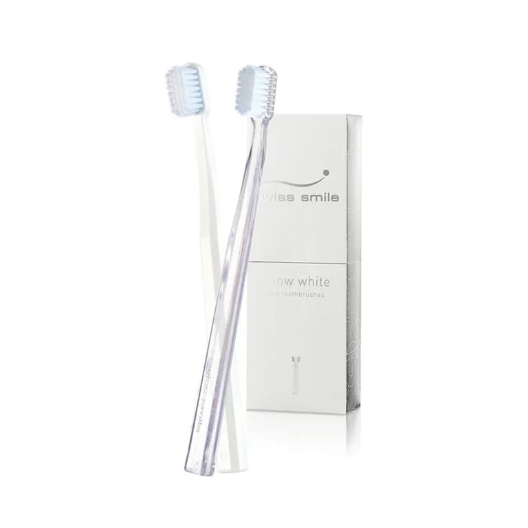 Snow White Cepillo Blanqueador Suave/Medio Transparente + Blanco