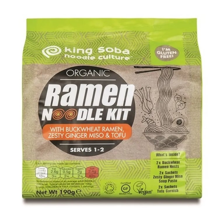 Kit Ramen Noodles Blé Noir Gingembre Miso Et Tofu