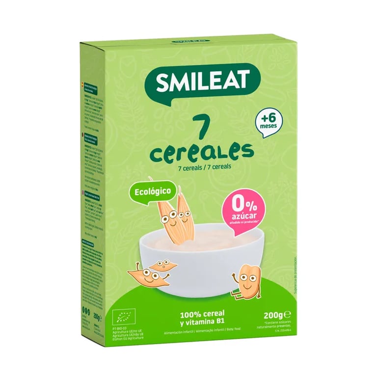 PAPILLA ECOLÓGICA 7 CEREALES +6M