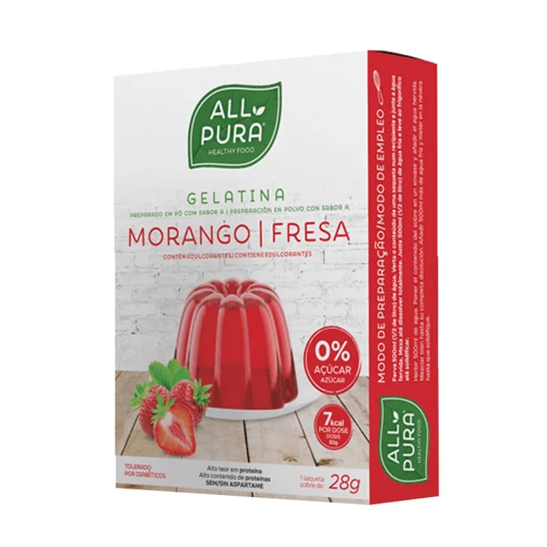 Gelatina Fresa Zero
