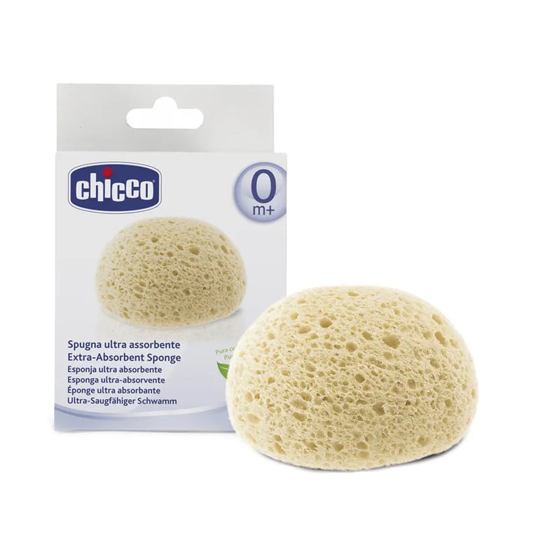 ESPONJA FIBRA NATURAL ULTRA ABSORBENTE 0M+