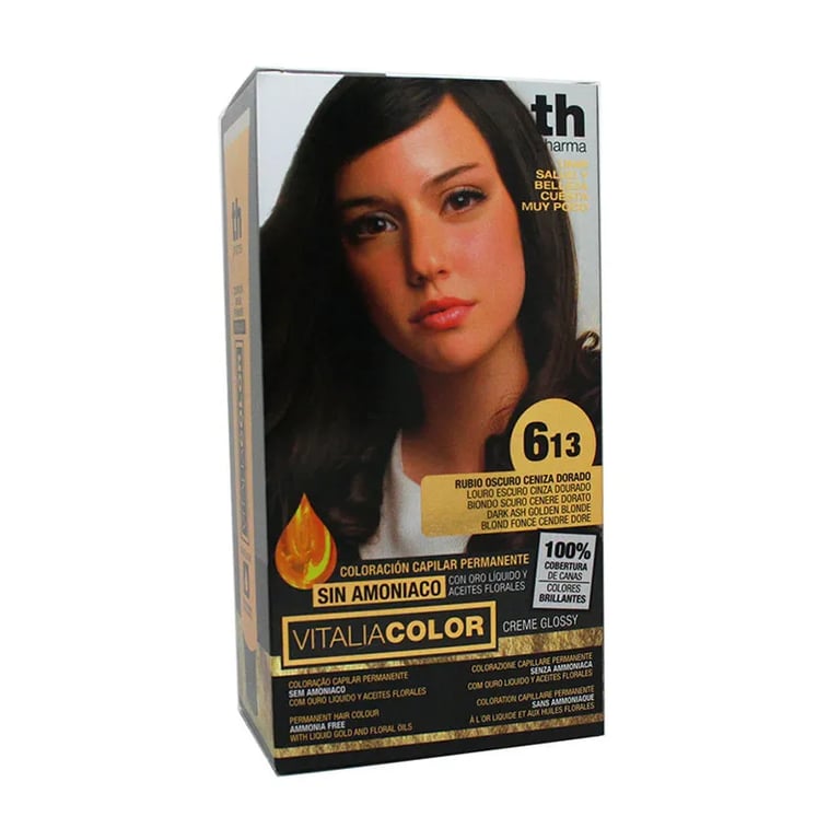 Vitalia Color Tönung Nº613 Ohne Ammoniak Dunkles Aschblond Gold