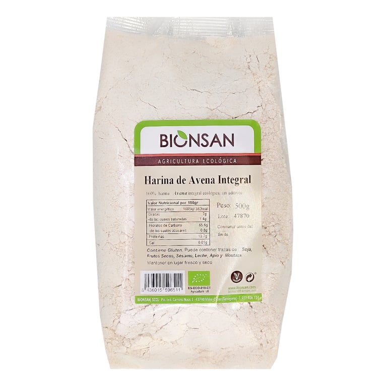 Farine d'Avoine Complète Bio