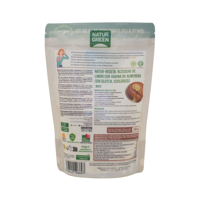 Harina De Almendra Bio 300g de NaturGreen