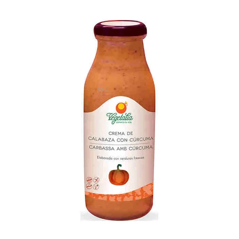 CREMA DE CALABAZA CON CÚRCUMA BIO