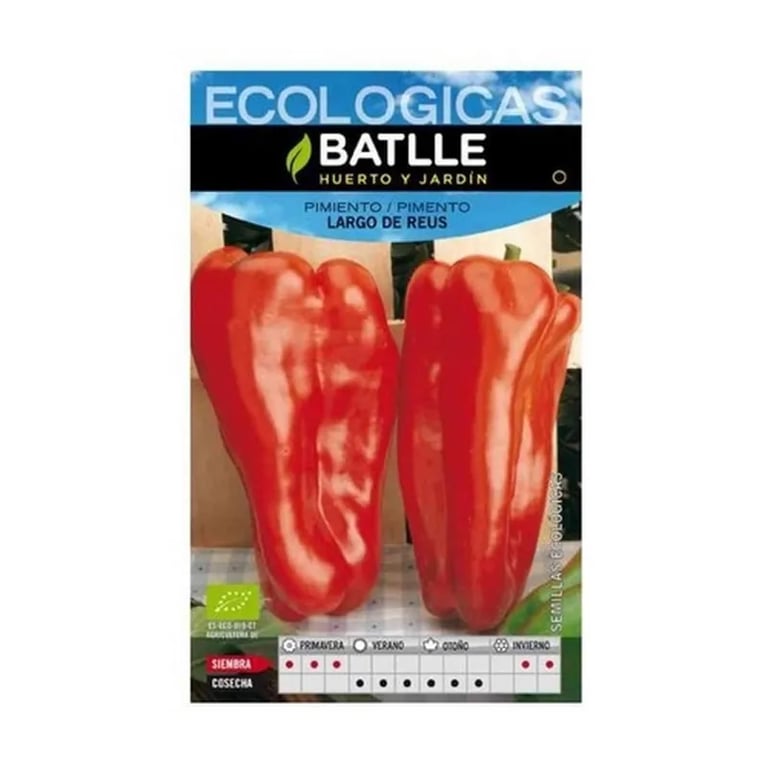 Semillas Pimiento Rojo largo De Reus Eco
