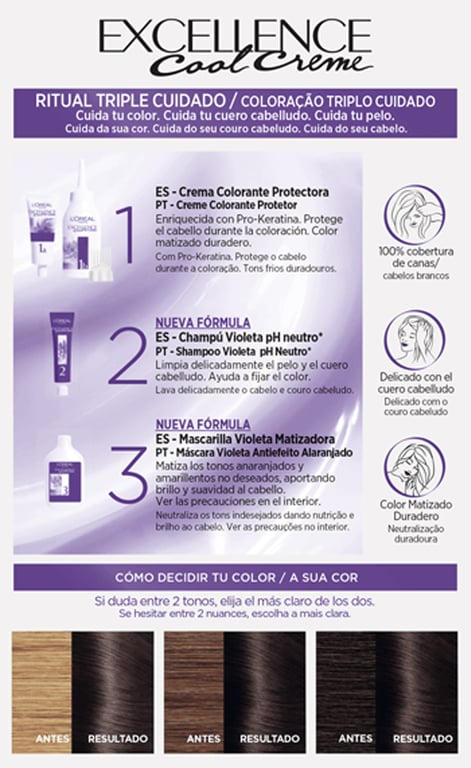 Excellence Cool Creme #5,11 Hellbraun Asche intensiv von L'Oreal Expert Professionnel