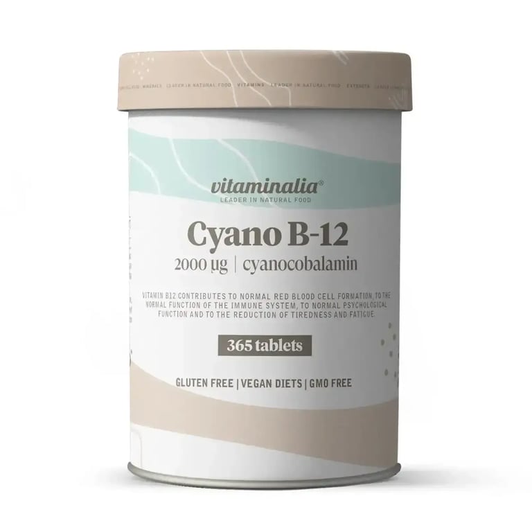 Vitamina B12 Cianocobalamina 2000 mcg 365 Tabs