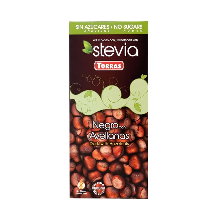 Chocolate Negro Con Avellanas y Stevia
