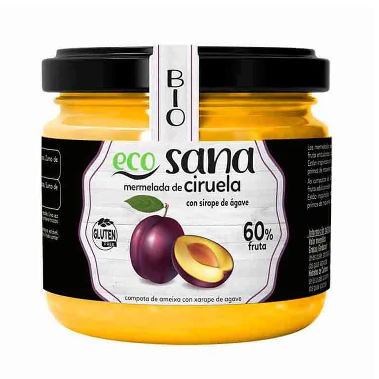 MERMELADA EXTRA DE CIRUELAS CON SIROPE DE ÁGAVE BIO