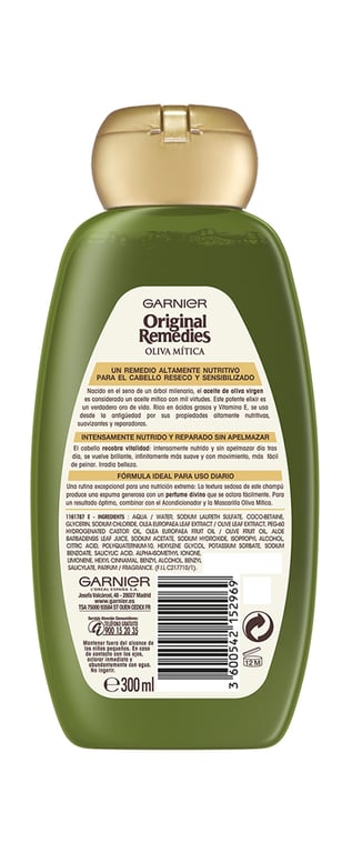 Original Remedies Masque Olive Mythique 300 ml de Garnier