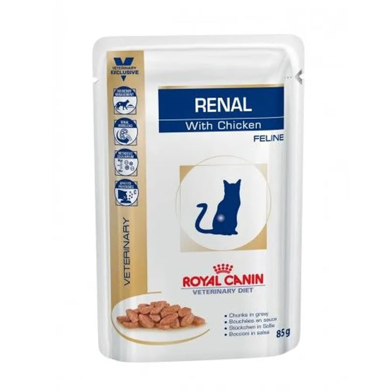 Veterinary Diet Pâtées Chat Renal au Poulet 1 Sachet de 85 g