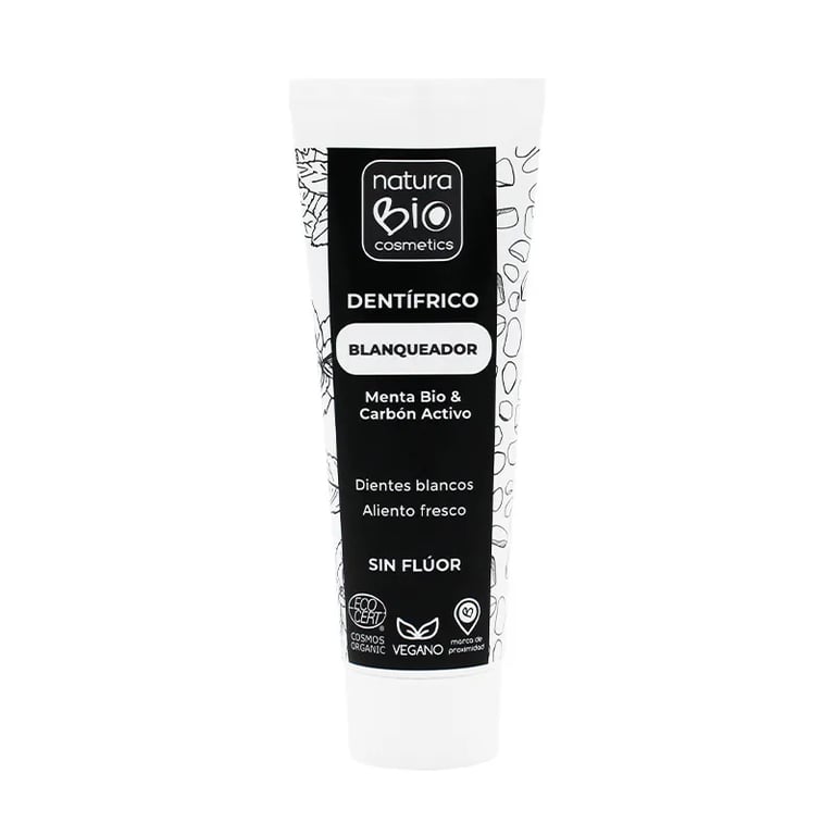 Whitening-Zahnpasta Pfefferminz Bio & Aktivkohle