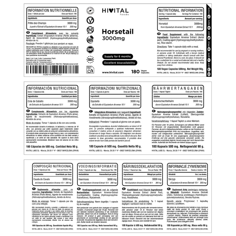 Cola de Caballo 3000mg - imagen 2 de 2