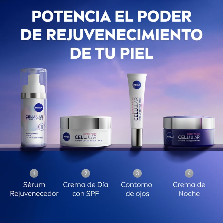 Set Cellular Sérum Rejuvenecedor 30 ml + Crema De Día SPF30 50 ml de Nivea