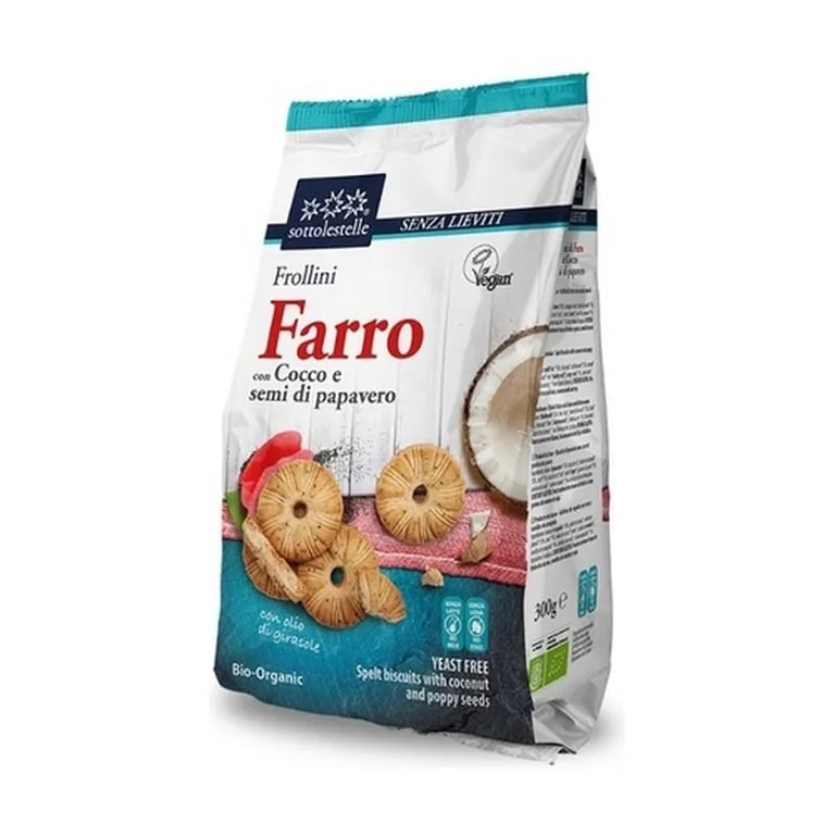 Biscuits D'Épeautre Avec Coco et Pavot Bio