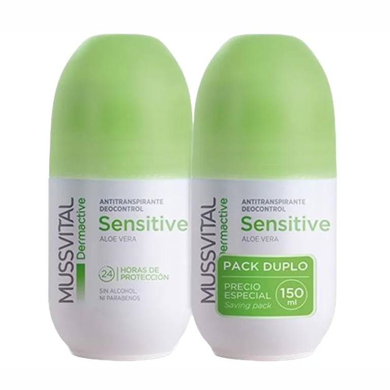 Dermactive Sensitive Desodorante Roll-On Duplo