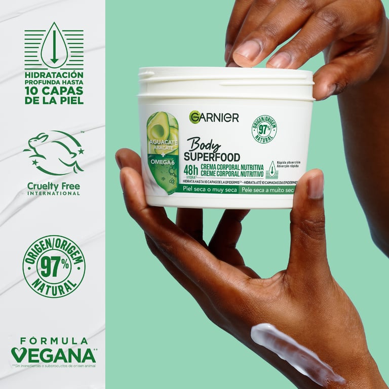 Body Superfood Avocat + Omega 6 380 ml de Garnier