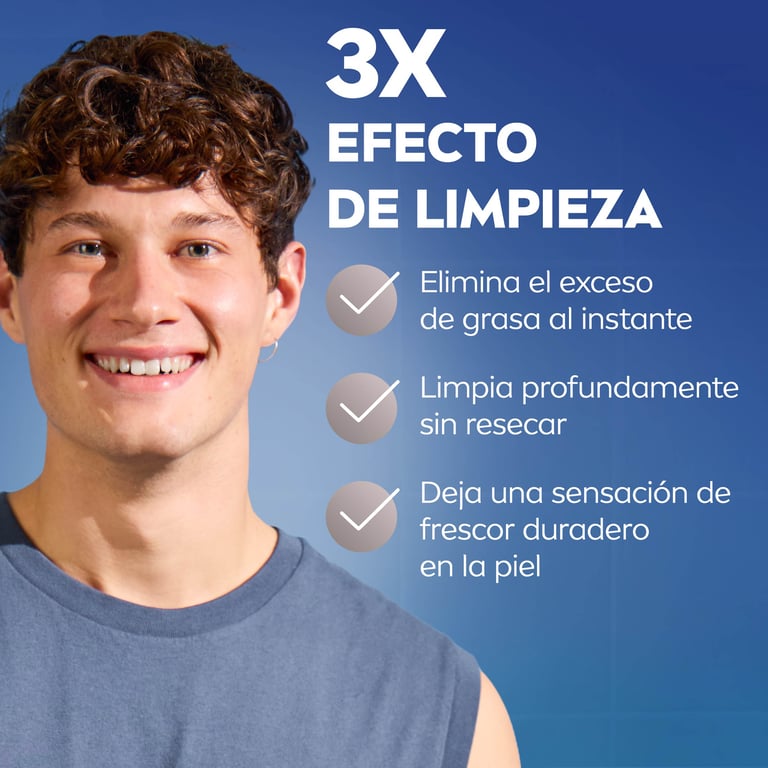 Men Gel Limpiador Facial Hydrocare 100 ml de Nivea