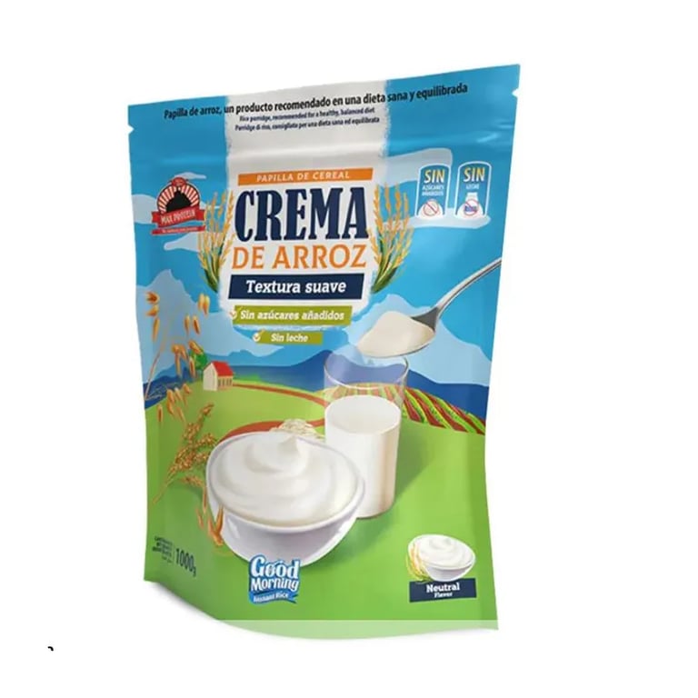 Crema De Arroz Textura Suave